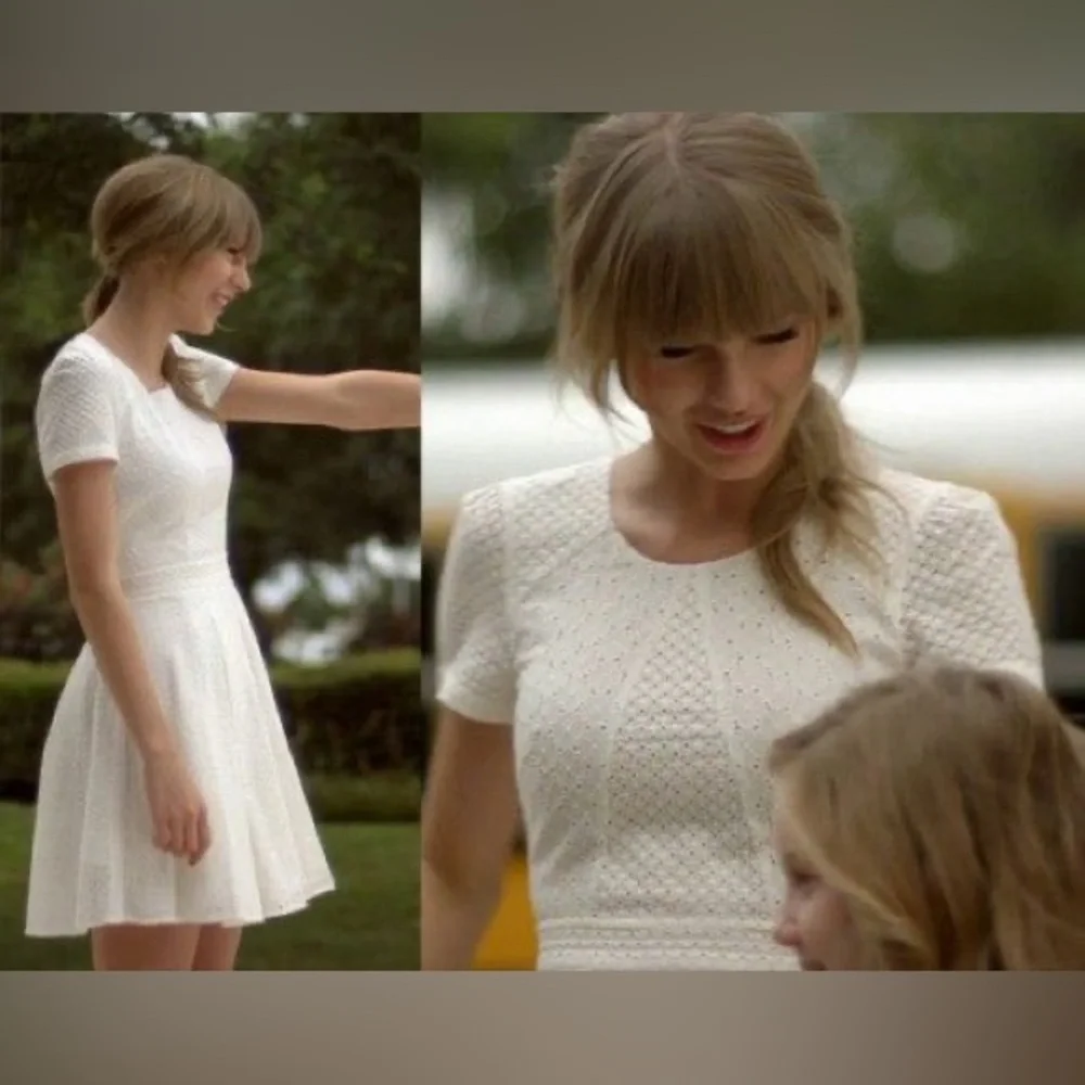 French Connection White Midi Dress - Picture 1 of 8